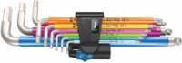 Wera 3950/9 Hex-Plus Multicolour HF Stainless 1