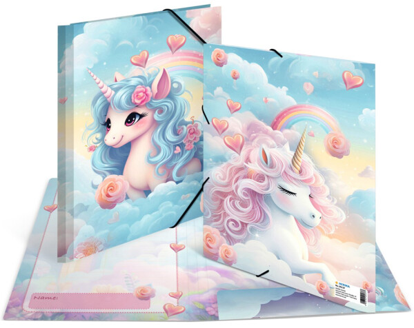 HERMA Sammelmappen A4 Karton Happy Unicorns