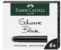 FABER-CASTELL Tintenpatronen Standard schwarz 10 x 6er Pack