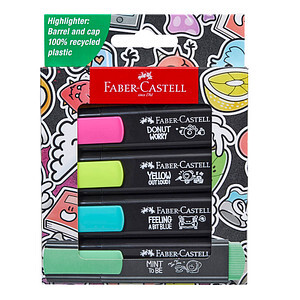 FABER-CASTELL Textmarker TL Graffiti Kartonetui 4er