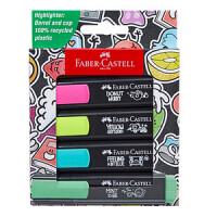 FABER-CASTELL Textmarker TL Graffiti Kartonetui 4er