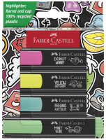 FABER-CASTELL Textmarker TL Graffiti Kartonetui 4er