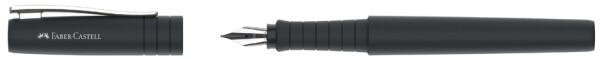 FABER-CASTELL Füller Poly Pen B schwarz