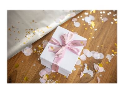 Schriftbandkassette Brother 24mmx4m rosa/gold Textilband