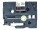 Schriftbandkassette Brother 24mmx4m marineblau/gold Textilb