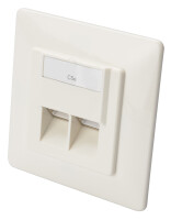 DIGITUS Anschlussdose Cat5e 2xRJ45 geschirmt Unt....