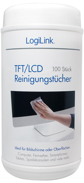 Logilink Reinigungstücher für TFT / LCD / Plasma  175x130mm