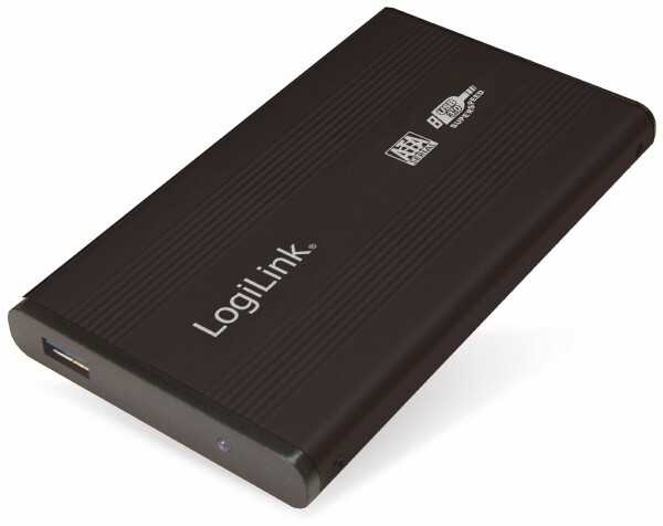 Logilink Geh. 6.3cm (2,5") USB 3.0/SATA  Black  ALU o. NT