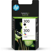 HP 300      Schwarz+Dreifarbig  Tintenpatrone