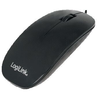 Logilink Maus USB Optical Scroll 1000dpi schwarz