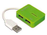 Logilink USB-HUB "Smile" 4-Port o. NT grün