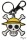 ONE PIECE - Schlüsselanhänger - Skull - Luffy Ruffy