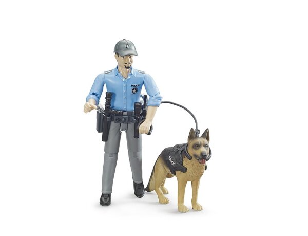 Bruder 62150 - bworld Polizist mit Hund