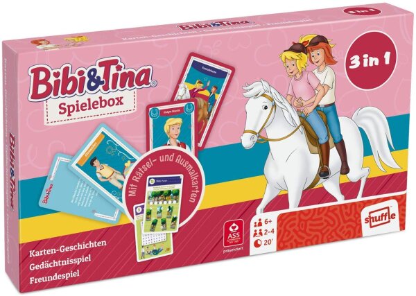 ASS Altenburger 22505223 - Bibi & Tina: Spielebox 3 in 1