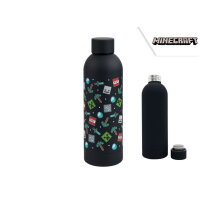 Minecraft - Icon AOP Trinkflasche schwarz / Icon AOP...