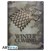 Game of Thrones Stark - Metallplatte - Emblem