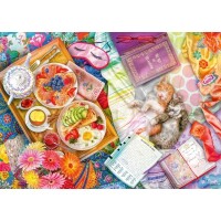 Aufgetischt: Sonntagsfrühstück - Puzzle 1000 Teile