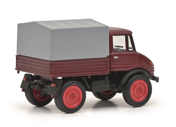 Schuco 452660900 - Unimog U406 rot, 1:87    - Modellauto