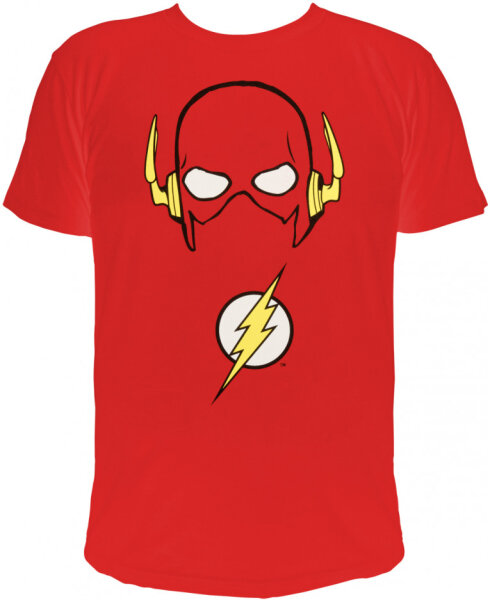 The Flash - Flashs Maske - Herren T-Shirt rot - Größe L