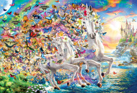 Einhorn - Traumwelt 2000 Teile Puzzle