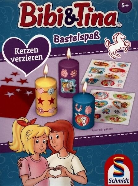 Bibi & Tina, Bastelspaß, Kerzen verzieren - Bastelset
