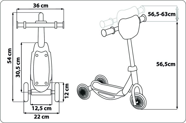 Minnie  3-Rad-Baby-Scooter
