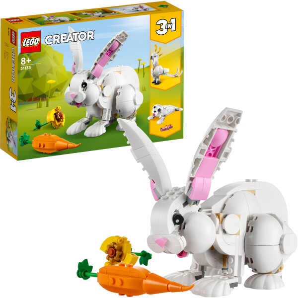 31133 Creator 3-in-1 Weißer Hase, Konstruktionsspielzeug