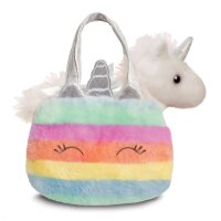 Fancy Regenbogen Einhorn in einer Tragetasche ca. 21 cm - Plüschfigur