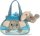 Fancy blau/grauer Peek-a-Boo Elefant in einer Tragetasche ca. 21 cm - Plüschfigur