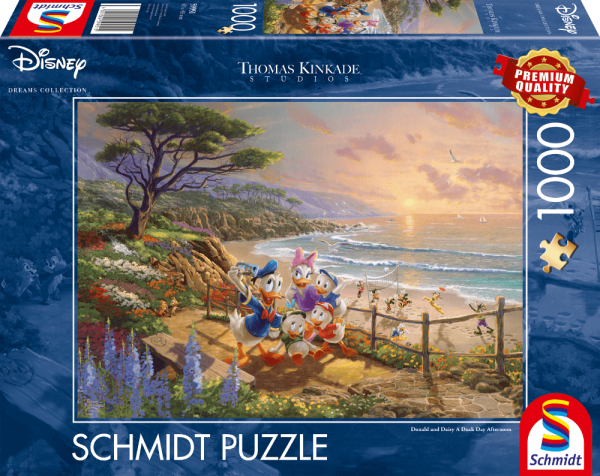 Disney, Donald & Daisy, A Duck Day Afternoon - 1000 Teile Puzzle (Thomas Kinkade)