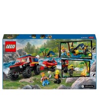 LEGO® 60412 City Feuerwehr - Feuerwehrgeländewagen mit Rettungsboot (301 Teile)