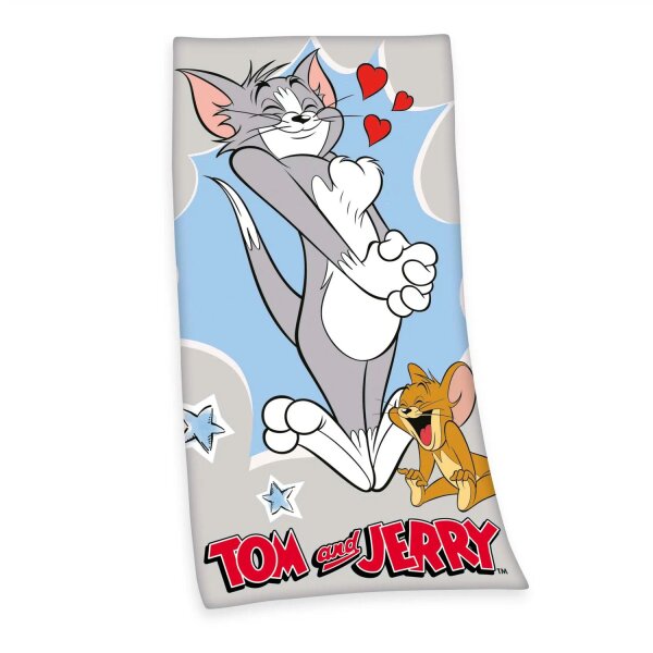 Tom & Jerry Velourstuch 70x140cm