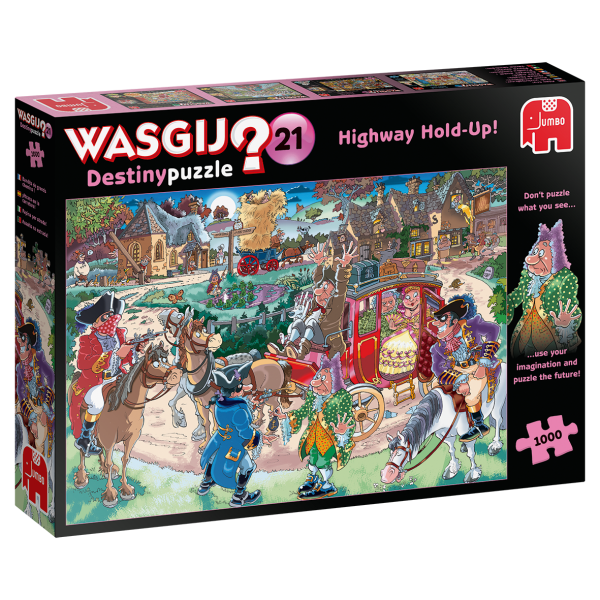 Jumbo Spiele 19180 - Wasgij Destiny 21 - Autobahn-Überfall! - 1000 Teile Puzzle