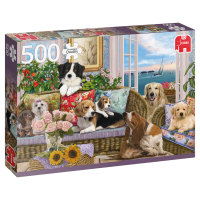 Jumbo Spiele 18849 - Pelzige Freunde Puzzle 500 Teile
