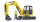 Bruder 02466 - Cat Minibagger mit Bauarbeiter