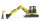 Bruder 02466 - Cat Minibagger mit Bauarbeiter