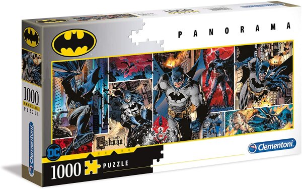 Clementoni 39574 - DC Comics Panorama Puzzle, Batman - 1000 Teile
