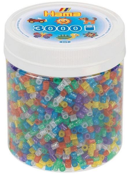 Hama 209-54 - Dose mit Midi-Bügelperlen, 3000 Stück
