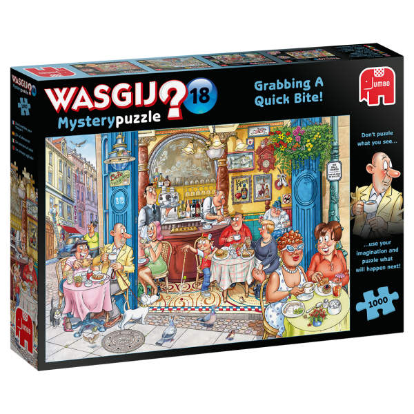 Jumbo Spiele 19179 - Wasgij Mystery 18 - Greifen Sie zu! - 1000 Teile Puzzle