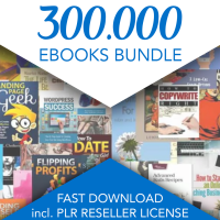 300.000 Ebooks Bundle incl. PLR Licence