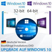 Installations-DVD Windows 10 Home & Pro 32bit/64bit