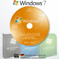 Installations-DVD Windows 7 Home Premium Professional Ultimate (32bit/64bit)