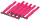 Logilink Kabelbinder mit Klettverschluss pink 10 Stück