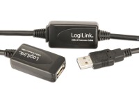 Logilink USB Kabel A -> A St/Bu 15.00m Verl. schwarz