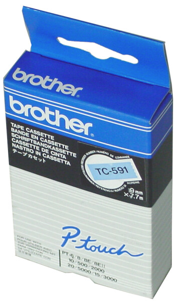 Schriftbandkassette Brother 12mm signal orange/schwarz
