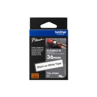 Schriftbandkassette Brother 36mm weiß/schwarz TZEFX261