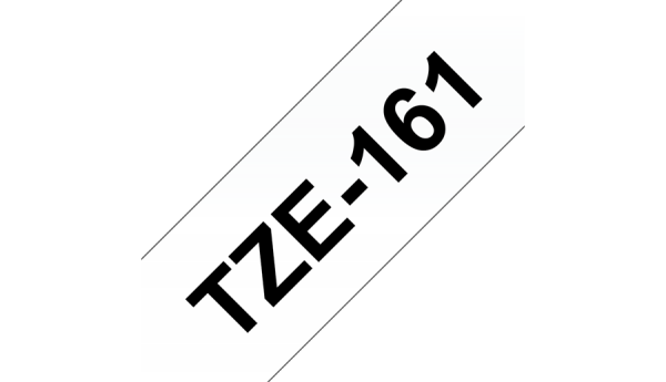 Schriftbandkassette Brother 36mm farblos/schwarz  TZE161