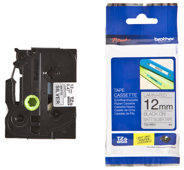 Schriftbandkassette Brother 18mm weiß/rot   TZE242