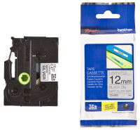 Schriftbandkassette Brother 18mm weiß/rot   TZE242