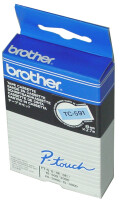 Schriftbandkassette Brother 12mm gelb/schwarz  TC601